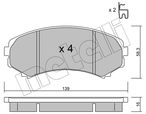 Brake Pad Set, disc brake