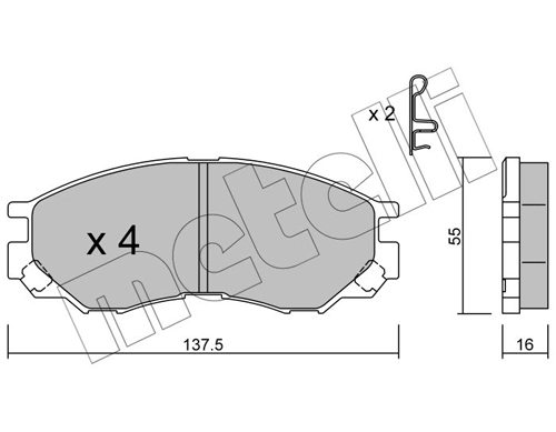 Brake Pad Set, disc brake