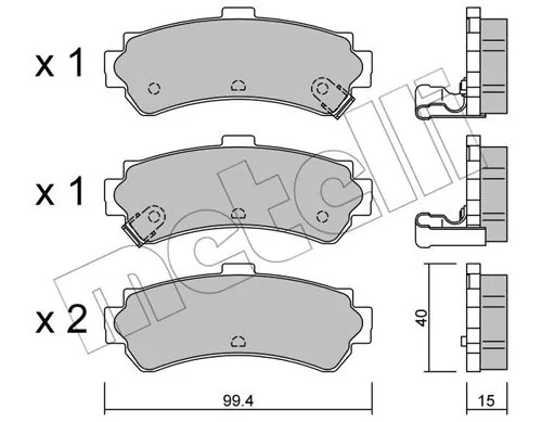Brake Pad Set, disc brake