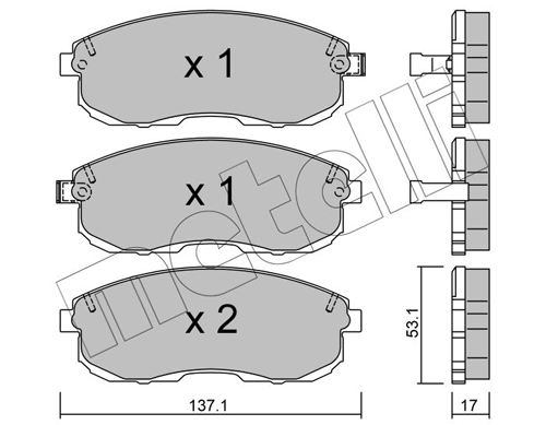 Brake Pad Set, disc brake