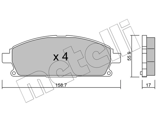 Brake Pad Set, disc brake