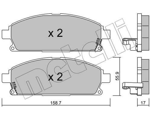 Brake Pad Set, disc brake