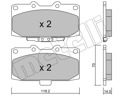 Brake Pad Set, disc brake