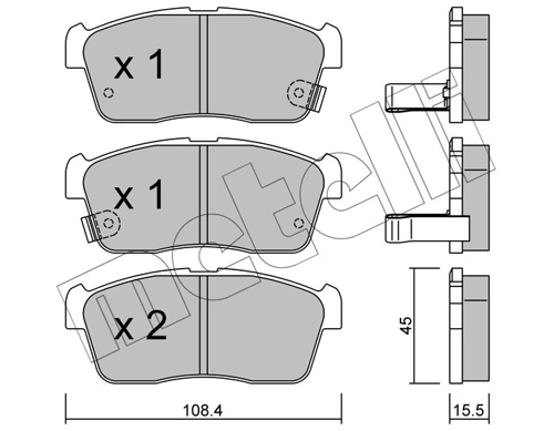 Brake Pad Set, disc brake