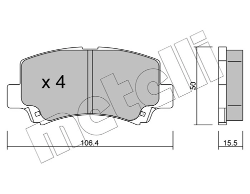 Brake Pad Set, disc brake