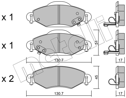 Brake Pad Set, disc brake