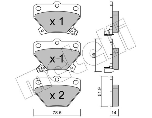 Brake Pad Set, disc brake