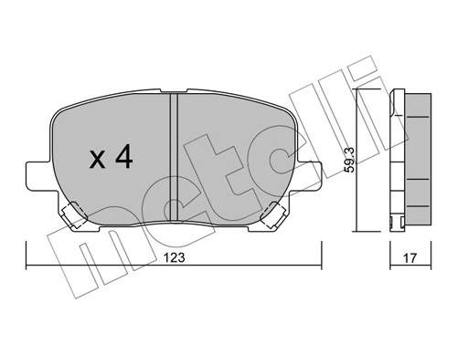 Brake Pad Set, disc brake