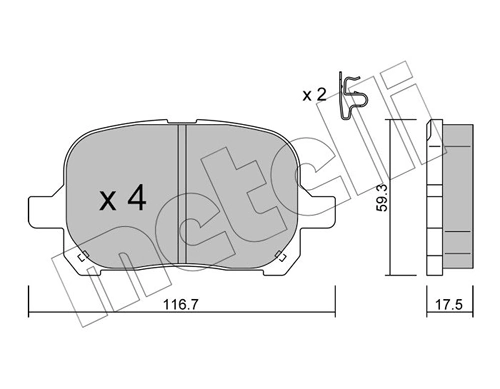 Brake Pad Set, disc brake