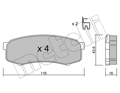 Brake Pad Set, disc brake