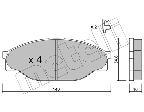 Brake Pad Set, disc brake