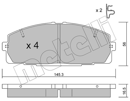 Brake Pad Set, disc brake