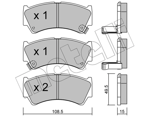 Brake Pad Set, disc brake