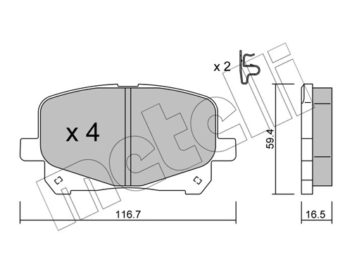 Brake Pad Set, disc brake