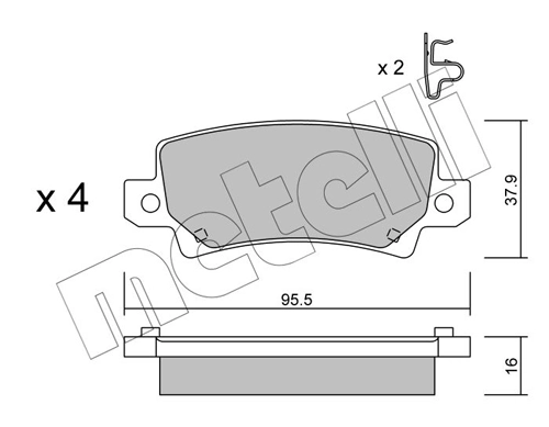 Brake Pad Set, disc brake