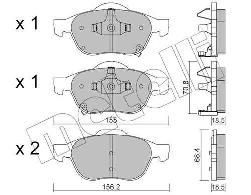 Brake Pad Set, disc brake