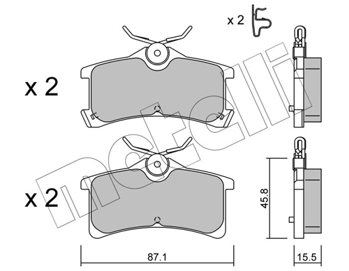 Brake Pad Set, disc brake
