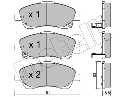 Brake Pad Set, disc brake