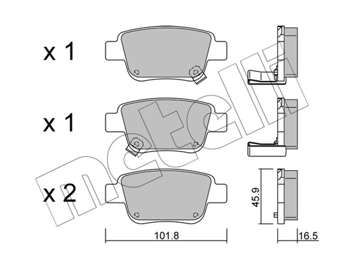 Brake Pad Set, disc brake