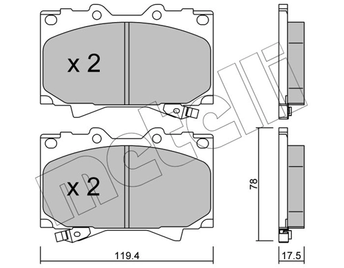 Brake Pad Set, disc brake