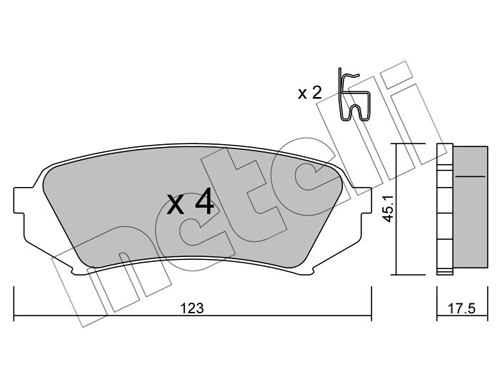 Brake Pad Set, disc brake