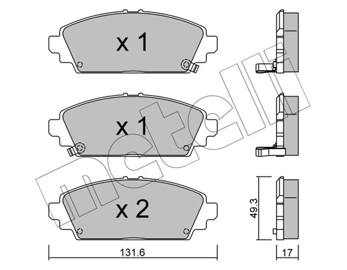 Brake Pad Set, disc brake