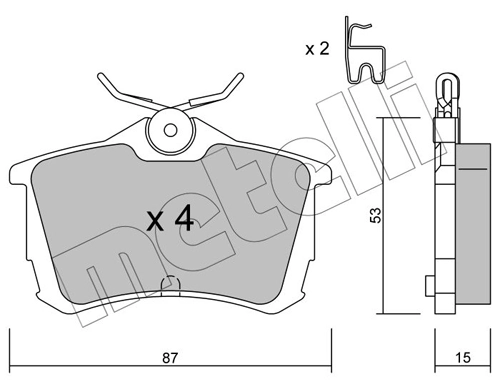 Brake Pad Set, disc brake