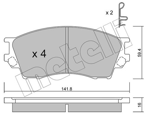 Brake Pad Set, disc brake
