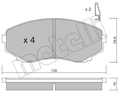 Brake Pad Set, disc brake