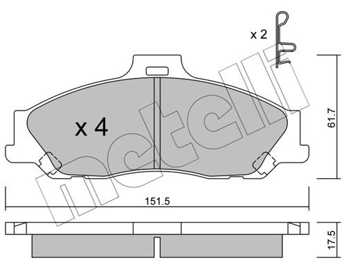 Brake Pad Set, disc brake