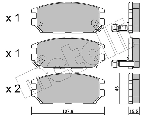 Brake Pad Set, disc brake