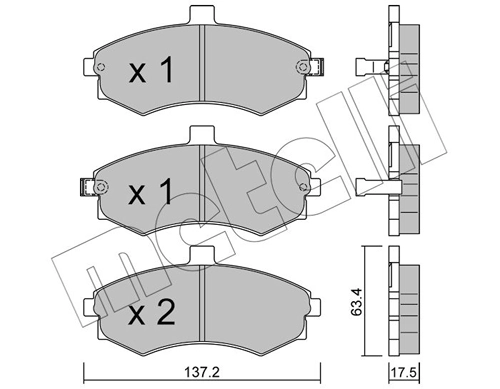 Brake Pad Set, disc brake