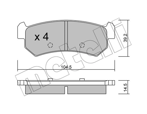 Brake Pad Set, disc brake