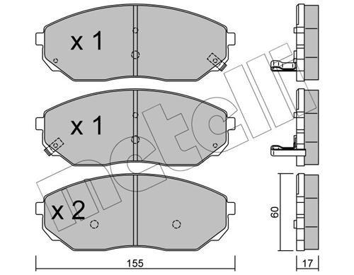 Brake Pad Set, disc brake