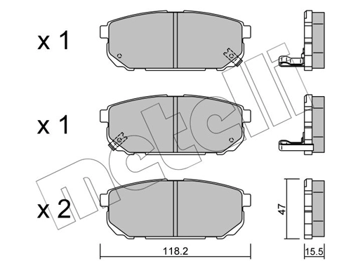 Brake Pad Set, disc brake