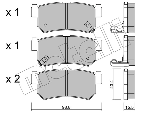 Brake Pad Set, disc brake