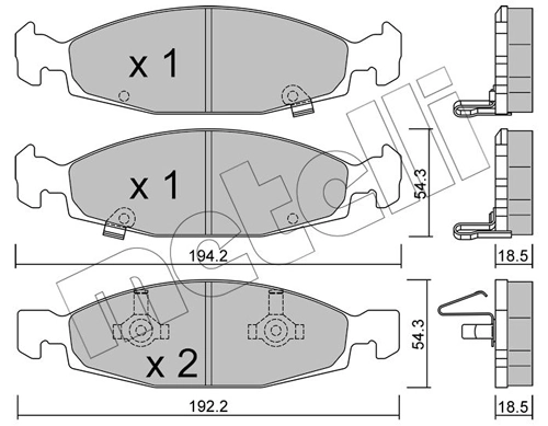 Brake Pad Set, disc brake