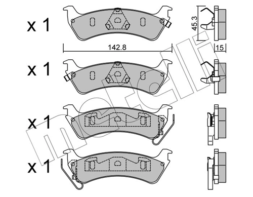 Brake Pad Set, disc brake