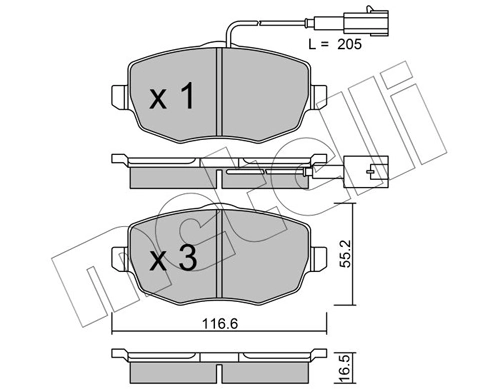 Brake Pad Set, disc brake