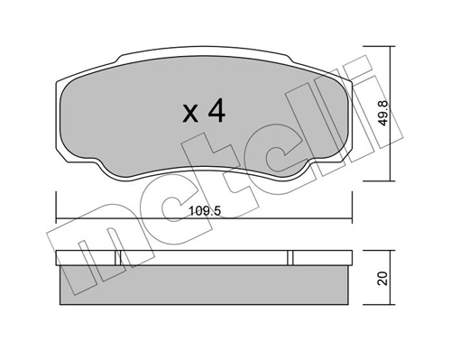 Brake Pad Set, disc brake