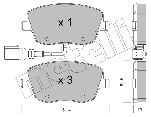 Brake Pad Set, disc brake