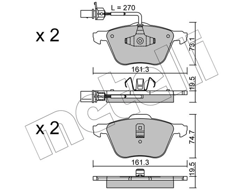Brake Pad Set, disc brake