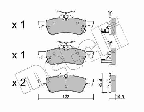 Brake Pad Set, disc brake