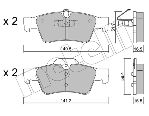 Brake Pad Set, disc brake