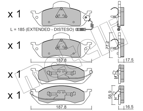 Brake Pad Set, disc brake