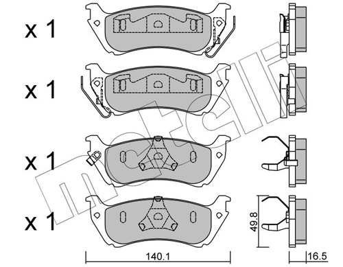 Brake Pad Set, disc brake