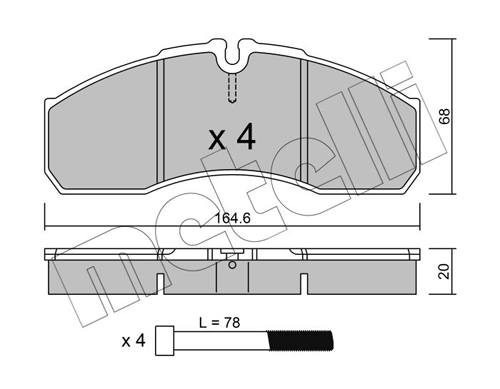 Brake Pad Set, disc brake