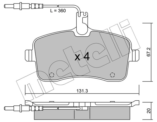 Brake Pad Set, disc brake