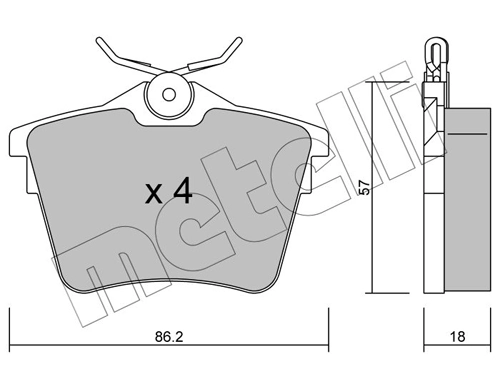 Brake Pad Set, disc brake