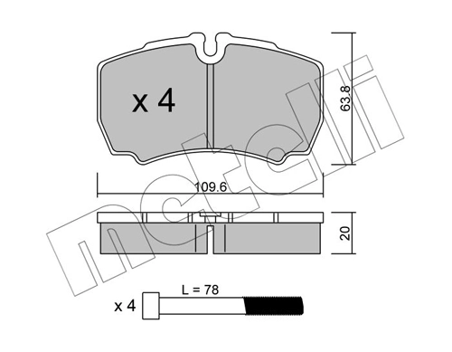 Brake Pad Set, disc brake